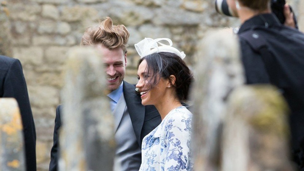 Meghan Markle spolu s princom Harrym na svadbe.