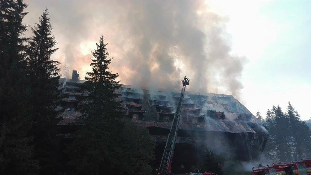 Požiar hotela v Jasnej
