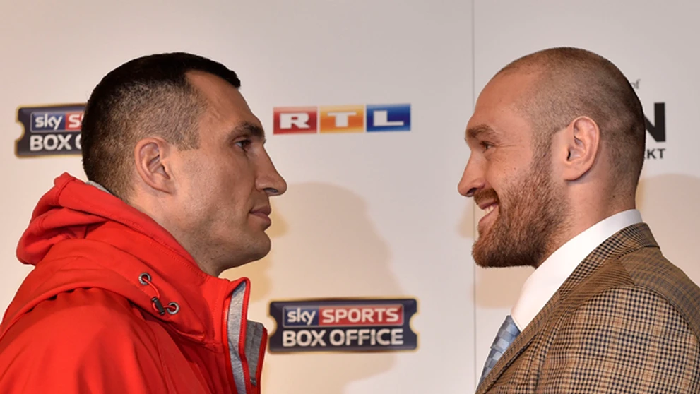 Vladimír Kličko vs. Tyson Fury pred spoločným zápasom sa predstavili novinárom.