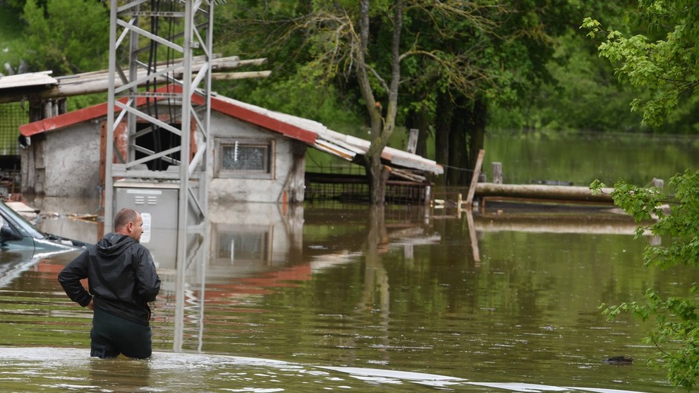Povodne v Chorvátsku.