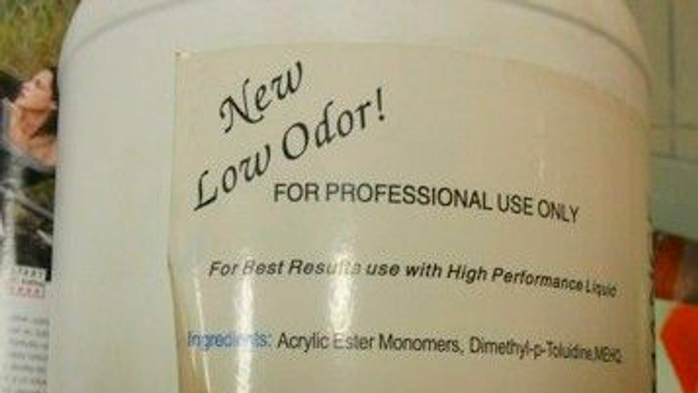 Nebezpečný výrobok na modeláciu nechtov pre profesionálne použitie "Lenz 3000 Series Liquid, High Performance"