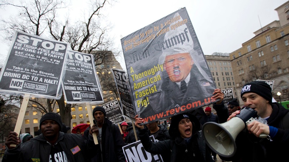 Protesty proti Trumpovi.