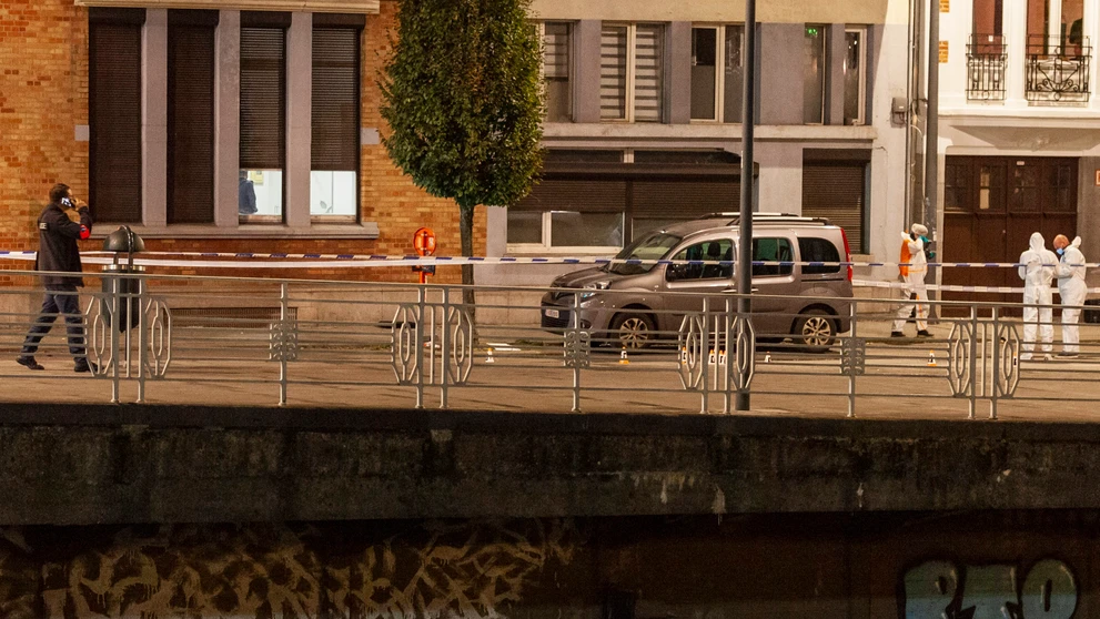Streľba v Bruseli.