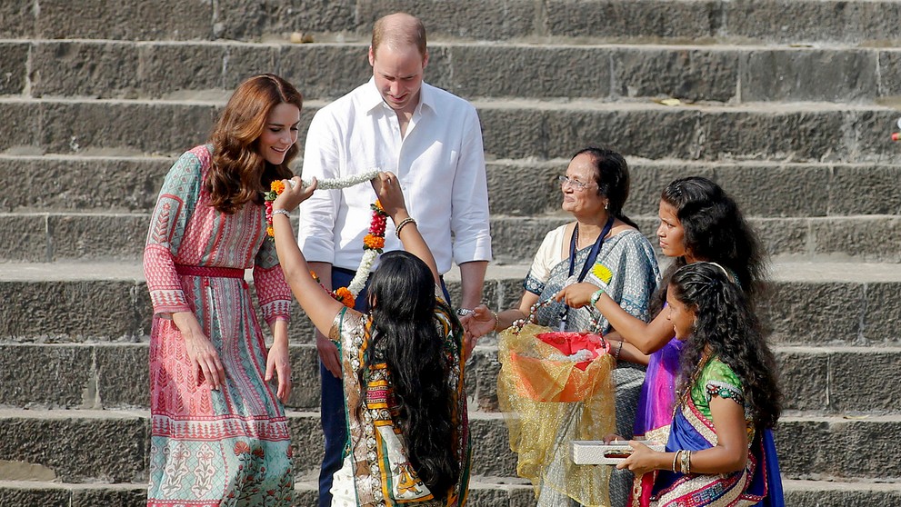 Princ William s vojvodkyňou Kate na návšteve v Indii