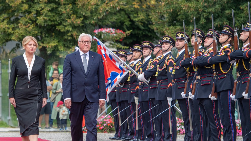 Prezidentka privítala nemeckého prezidenta.