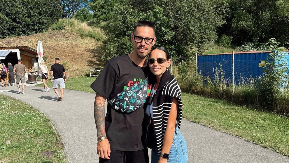 Marek Hamšík a Michaela Gargano