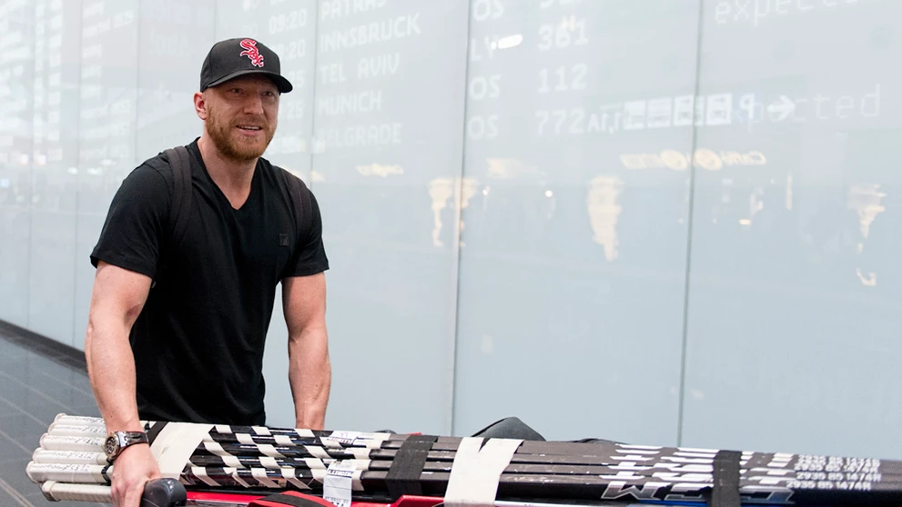 Marián Hossa na Slovensku.