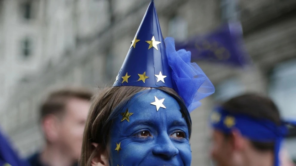 Protest proti brexitu.