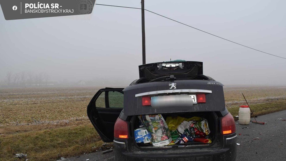 Vážna nehoda na strednom Slovensku.