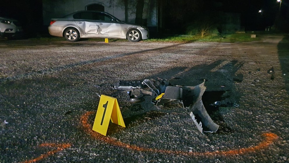 Auto, ktoré vodič poškodil krátko pred tragickou nehodou.