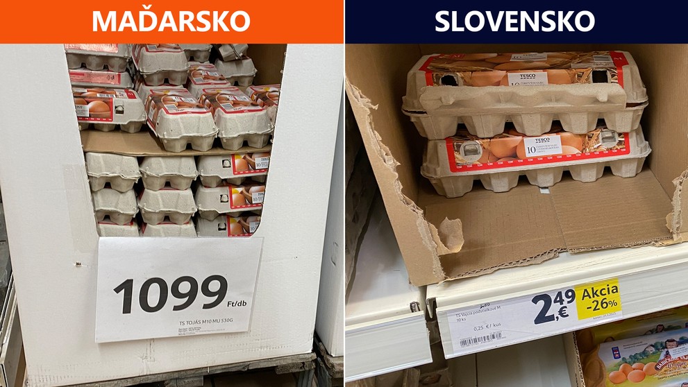 Porovnanie cien základných potravín v Maďarsku a na Slovensku