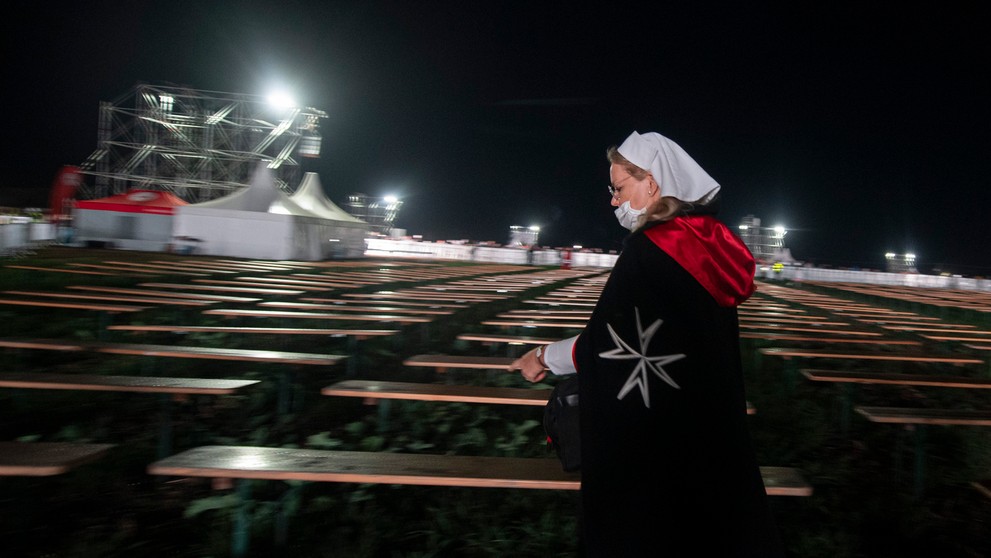 Priestranstvo pri Národnej svätyni v Šaštíne.