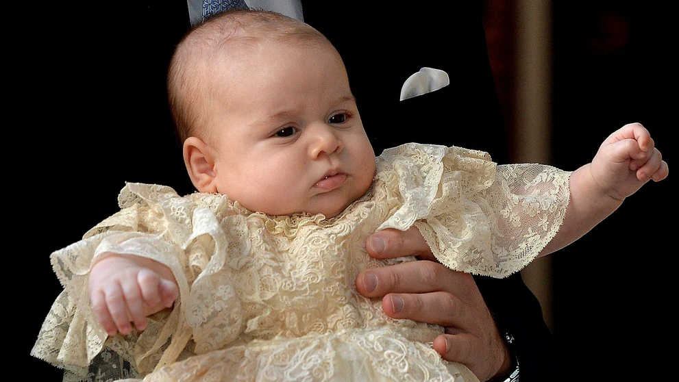 Princ George na svojom krste 23. októbra 2013.
