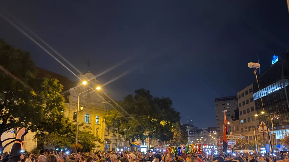 Zhromaždenie v Bratislave.