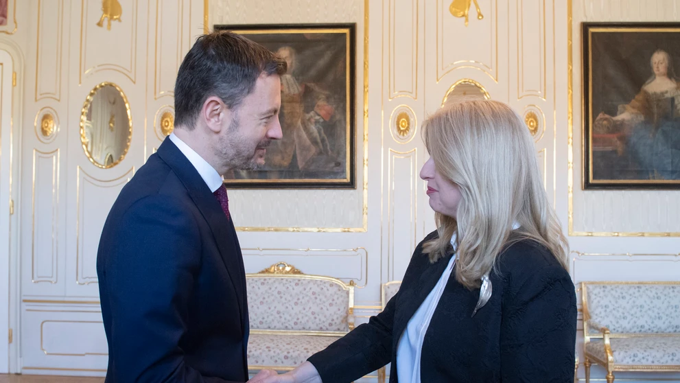 Heger a Lengvarský v prezidentskom paláci