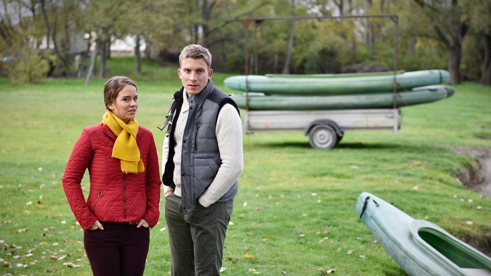 Kristína Svarinská a Juraj Bača počas nakrúcania Rexa