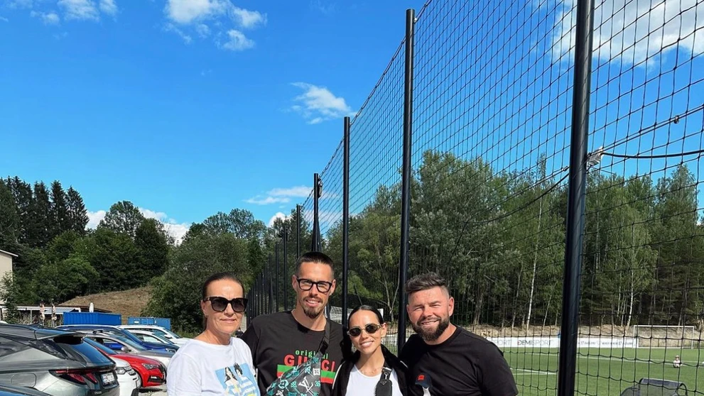 Michaela Gargano s rodinou na Slovensku