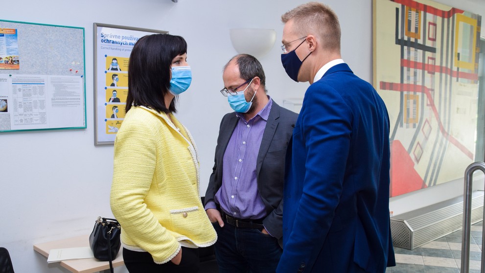 Veronika Remišová pred nakrúcaním.