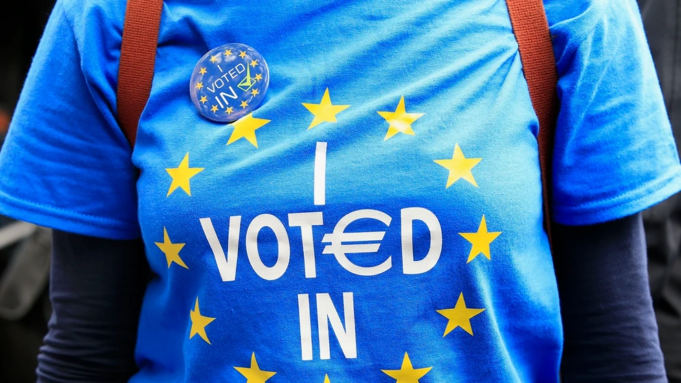 Protest proti brexitu.