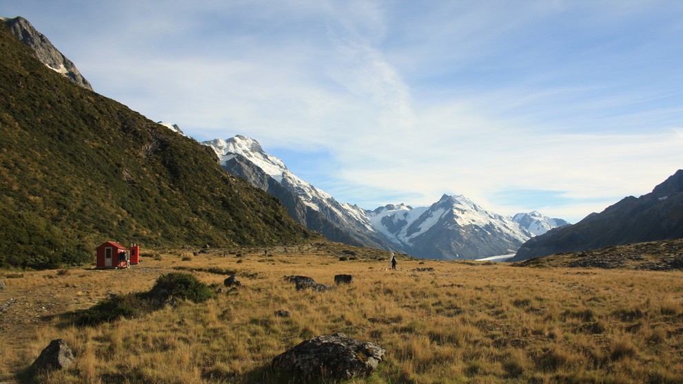 Horská chata v Mt.Cook National Park