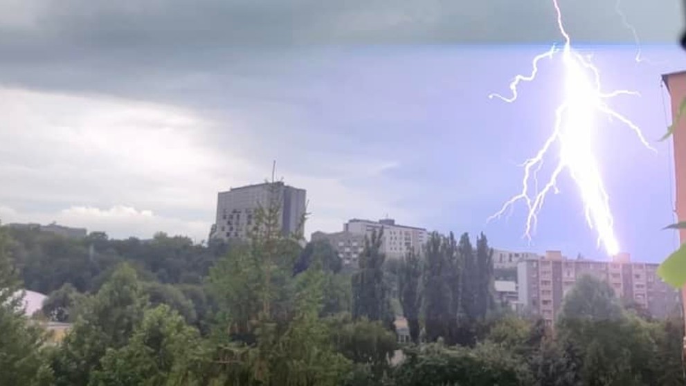 Búrka v Košiciach.