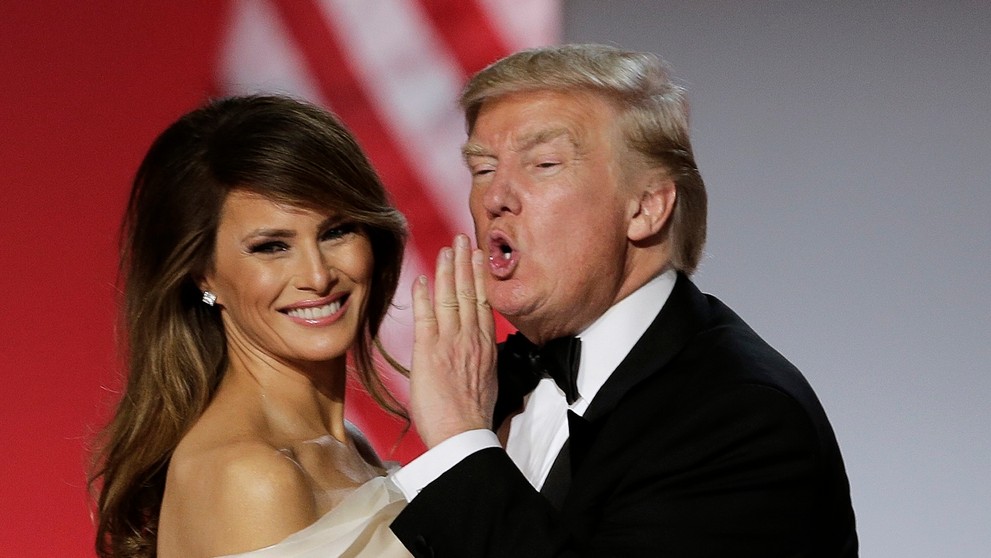 Donald Trump s manželkou Melaniou.