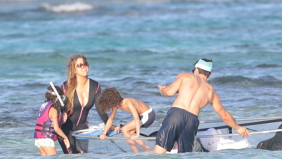 Mariah Carey dovolenkuje v Karibiku