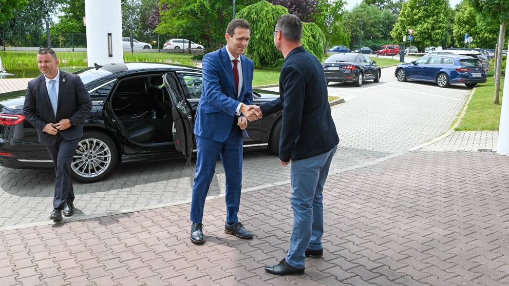 Ľudovít Ódor pred nakrúcaním.