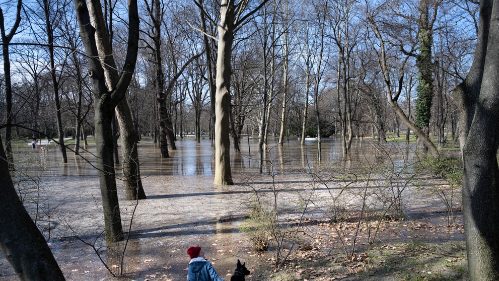 Zaplavený Sad Janka Kráľa