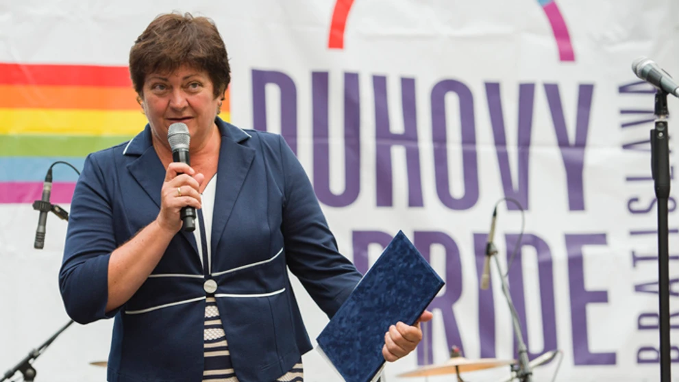Ombudsmanka Mária Patakyový na Dúhovom PRIDE 2017.