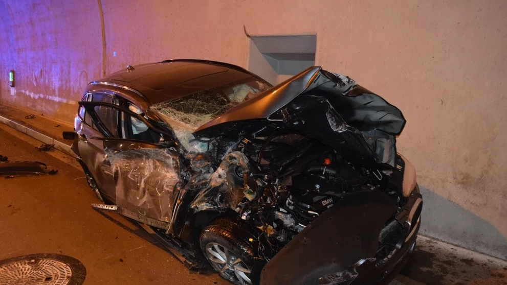 BMW po nehode.