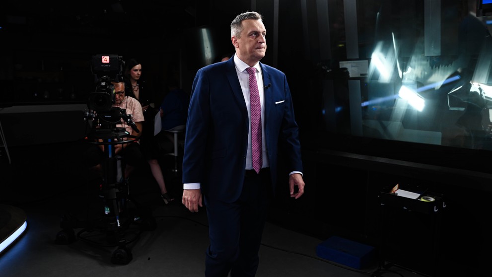 Andrej Danko pred nakrúcaním.