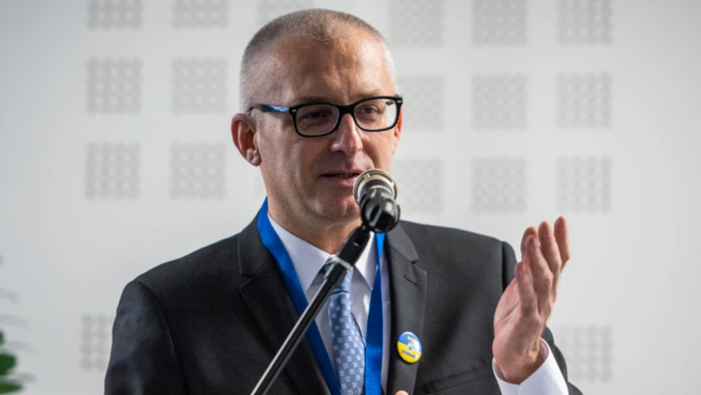 Predseda SPOLU Miroslav Kollár počas snemu strany.