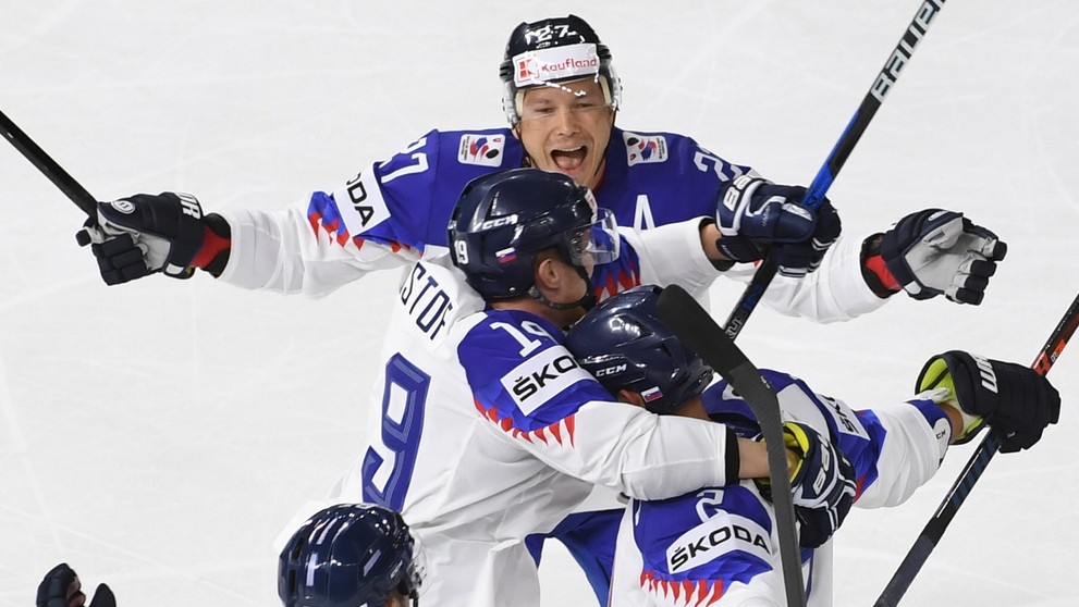 Radosť Slovákov z prvého gólu na MS.