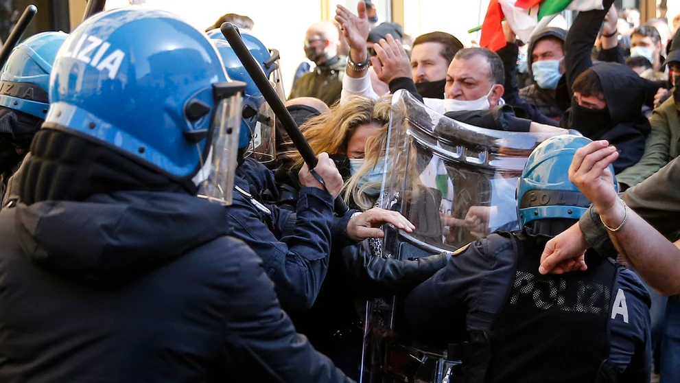 Protest v Taliansku.