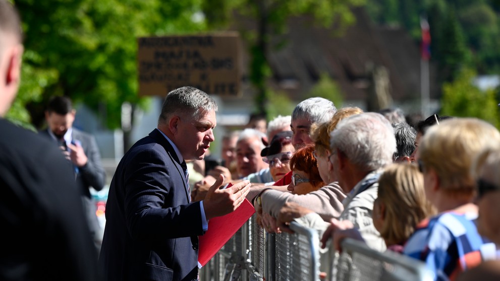 Na snímke predseda vlády SR Robert Fico (Smer-SD) ,