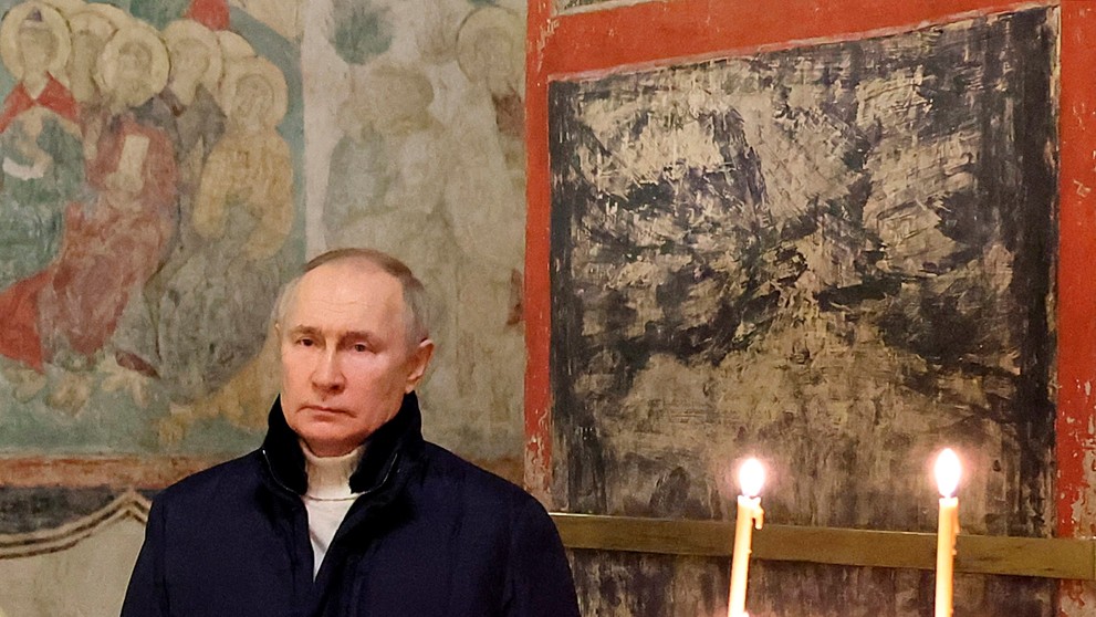 Vianočnú omšu absolvoval Putin v kremeľskom chráme.
