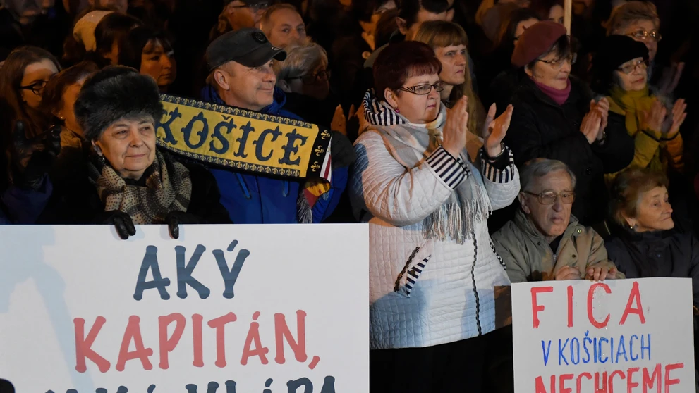 Protestné pochody Za slušné Slovensko naprieč Slovenskom
