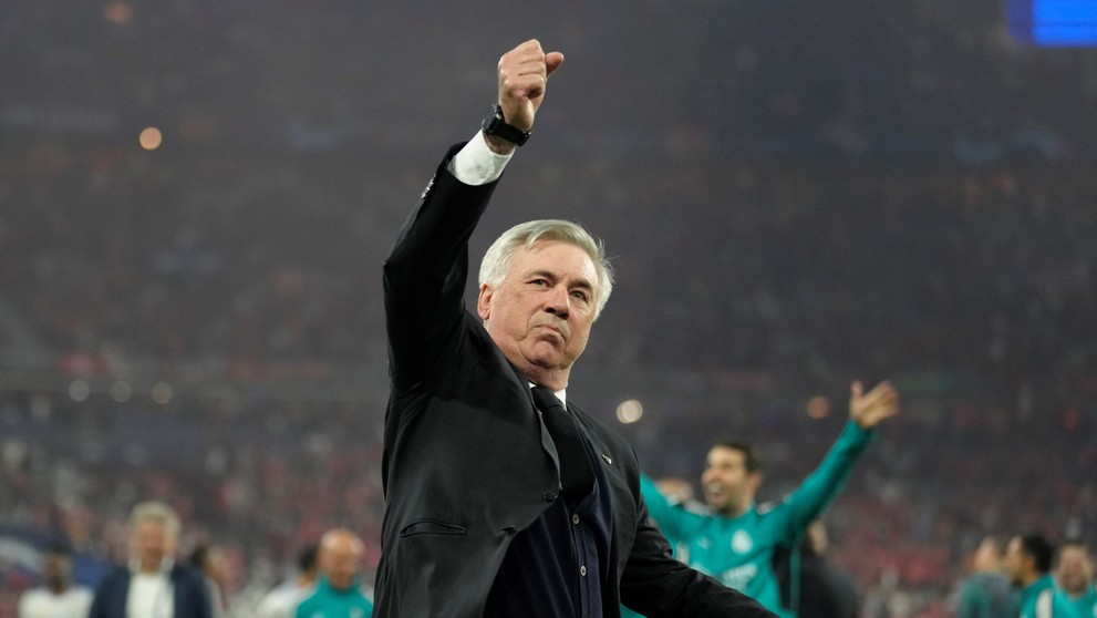 Carlo Ancelotti - tréner Realu Madrid.