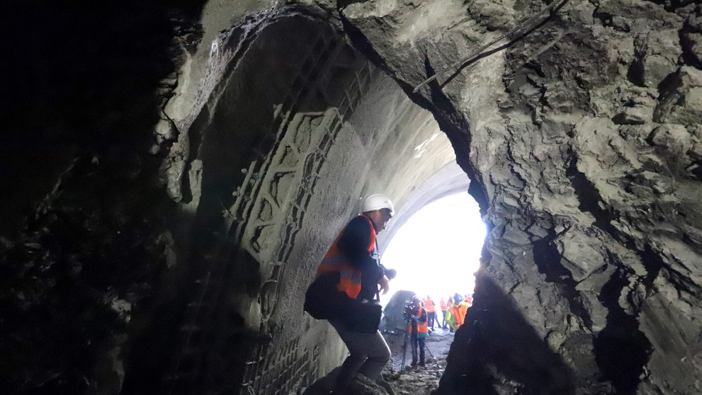 Slávnostné prerazenie tunela Čebrať, ktorý je súčasťou stavby D1 Hubová – Ivachnová.