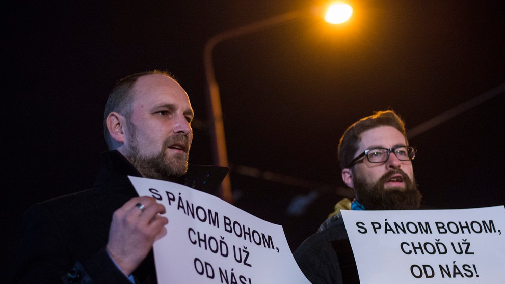 Poslanci Jozef Viskupič a Martin Poliačik