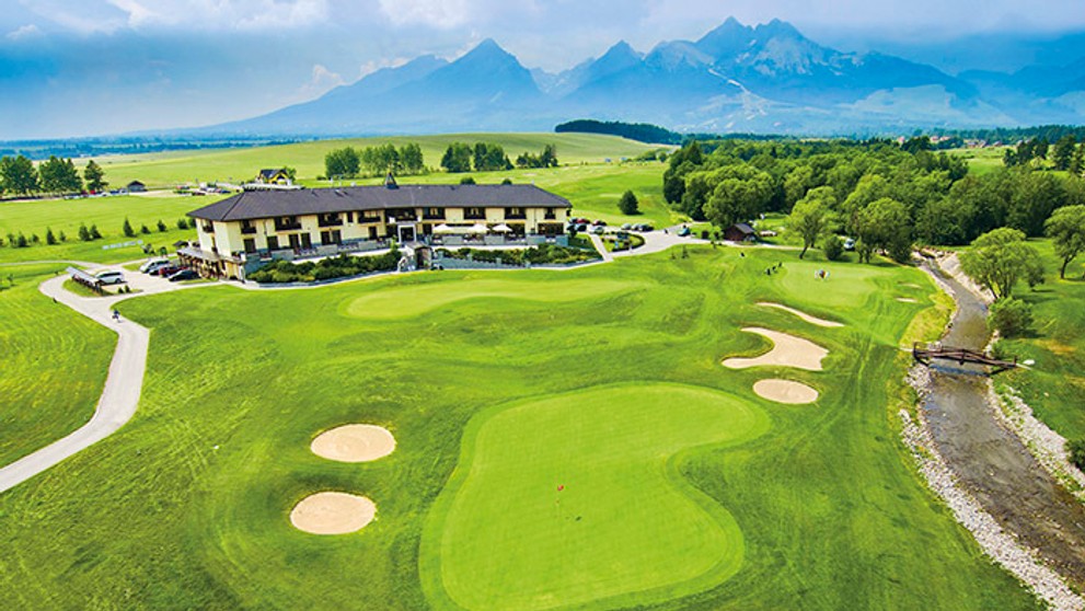 Pohľad na golfové ihrisko.