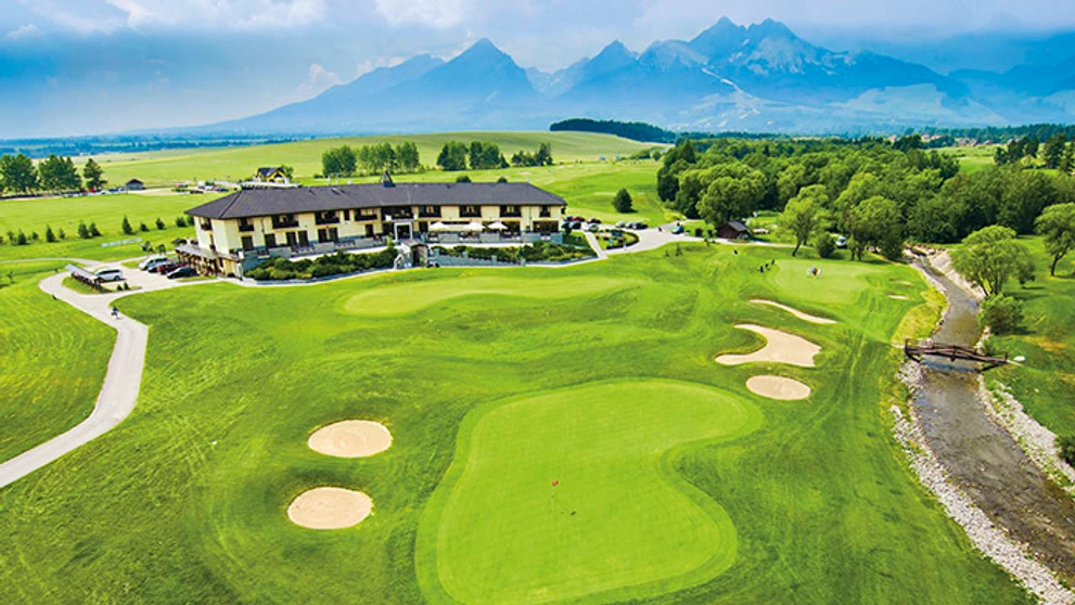 Pohľad na golfové ihrisko.
