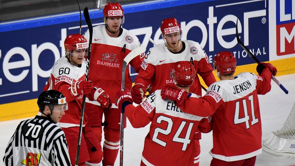 Dánska radosť po góle na MS 2017 v dueli proti USA.