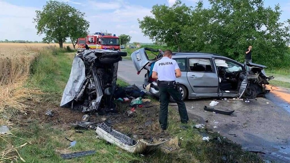 Vážna nehoda v okrese Dunajská Streda.