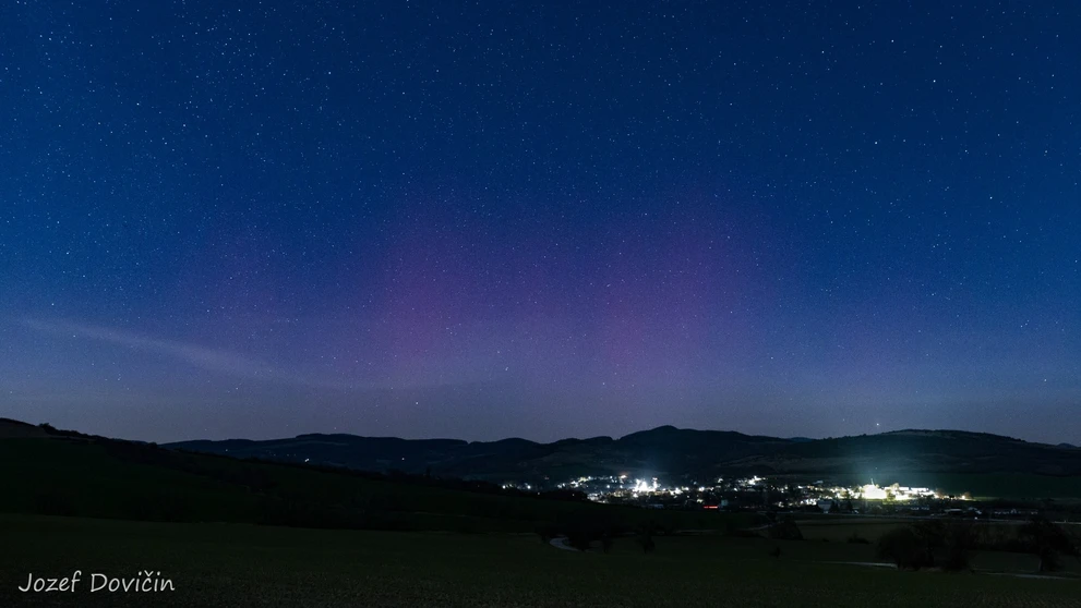 Aurora nad Moravským Lieskovým.