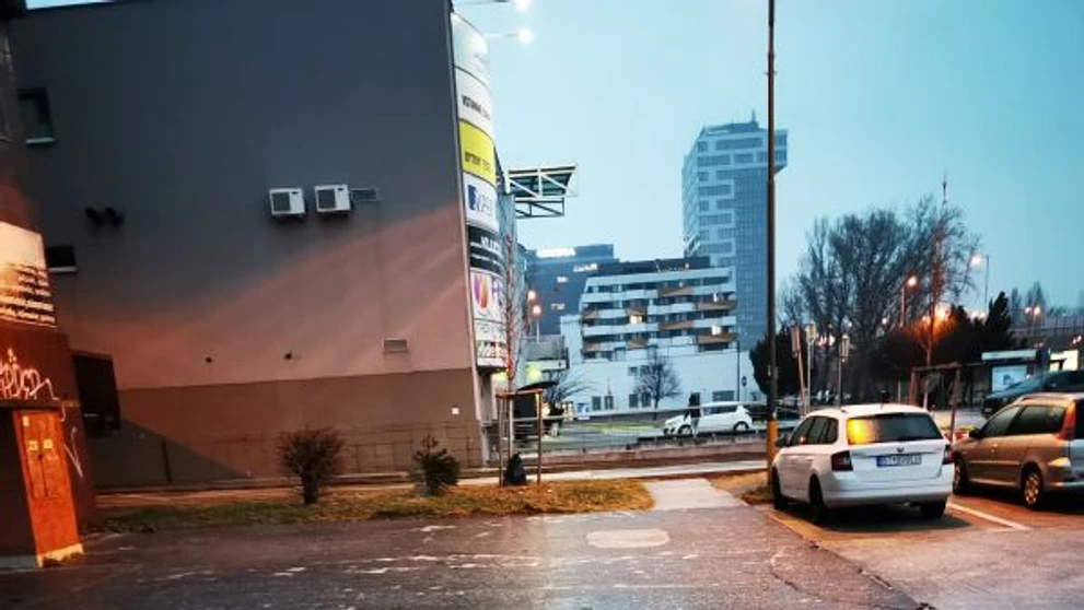 Poľadovica v bratislavskej Petržalke.