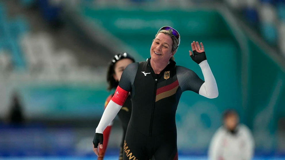 Nemecká rýchlokorčuliarka Claudia Pechsteinová na ZOH 2022