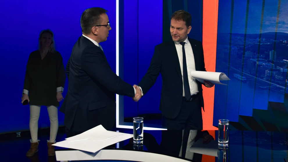 Erik Tomáš a Igor Matovič v relácii Na telo.
