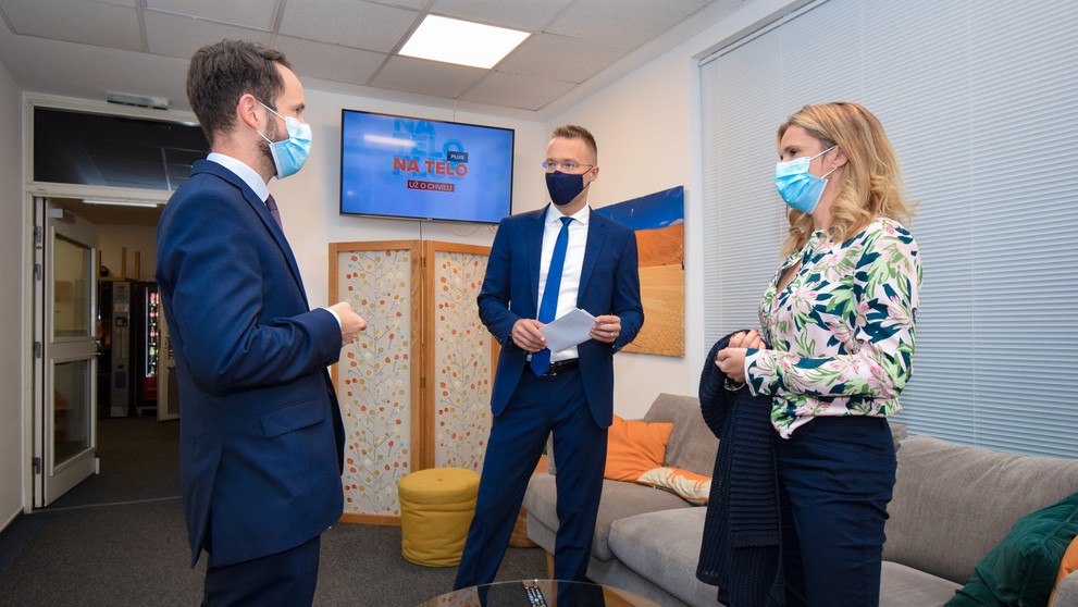 Peter Sabaka a Alena Koščálová v Na telo plus.